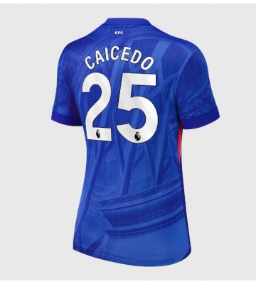 Chelsea Moises Caicedo #25 Hjemmebanetrøje Dame 2025-26 Kortærmet